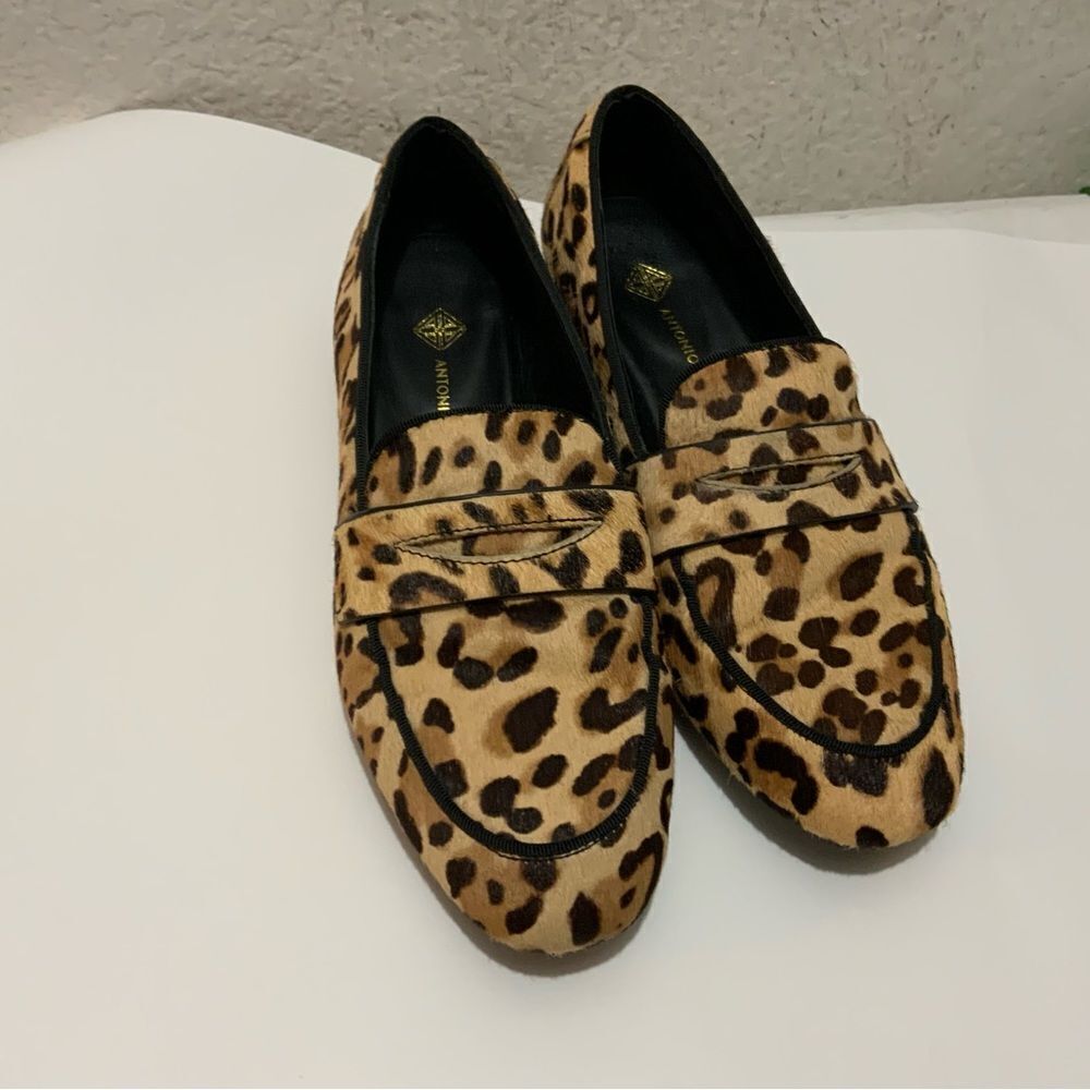 Antonio Melani Leopard Print Loafers 6.5 M